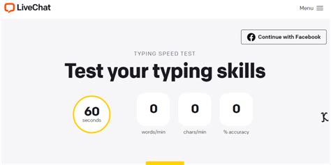 live typing test